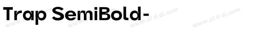 Trap SemiBold字体转换